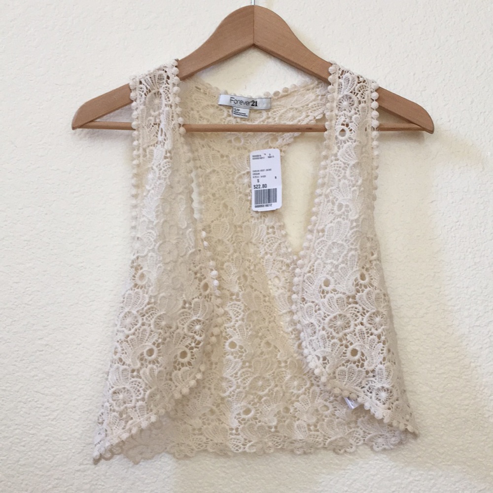 NWT Lace Vest